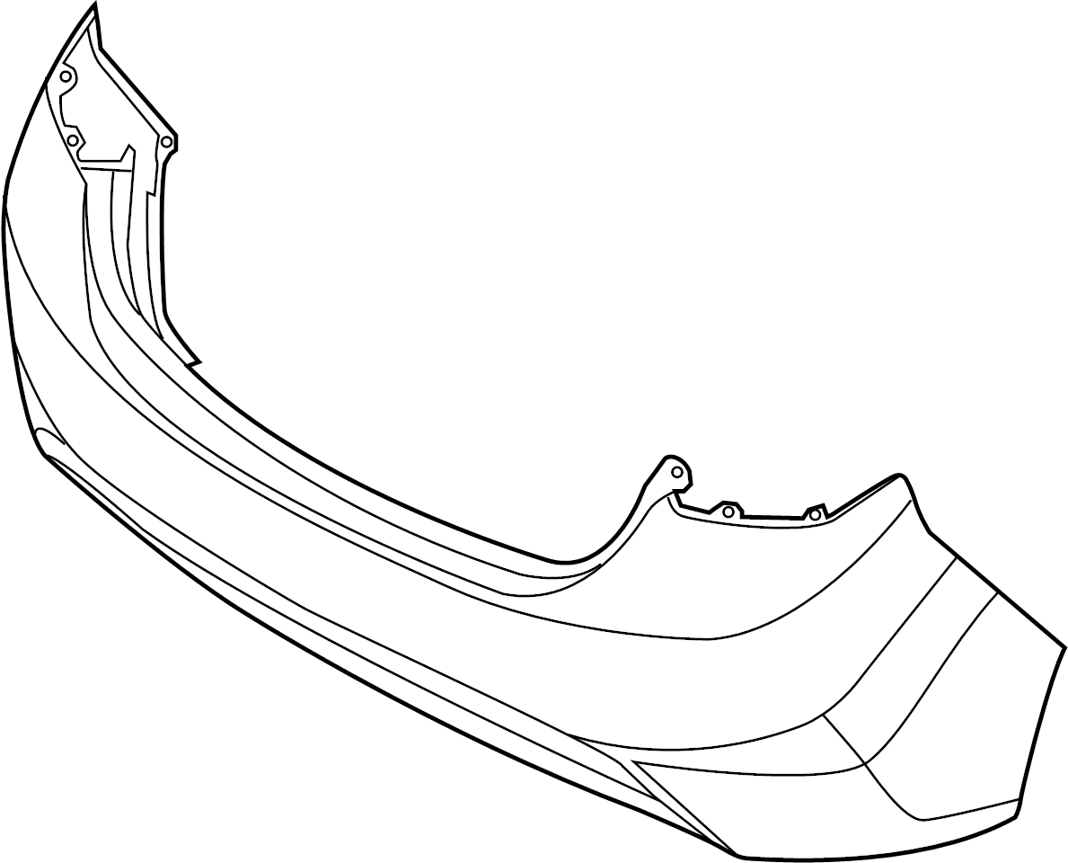 View 866113Y001 Bumper Cover (Rear, Upper, Lower) Full-Sized Product Image