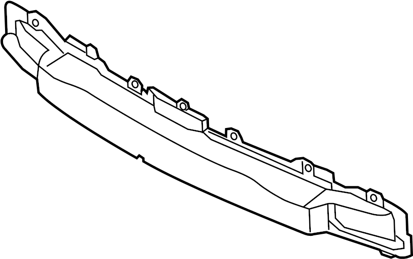 View 866313Y700 Bumper Impact Bar (Rear) Full-Sized Product Image