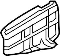 View 866523X000 Bumper Guard Pad (Rear, Lower) Full-Sized Product Image