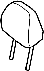 View 887003X050MSP Headrest (Front) Full-Sized Product Image