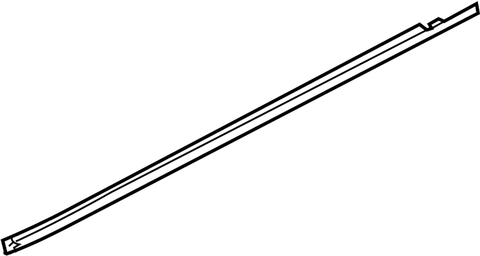 View 822103X200 Door Belt Molding (Left, Front, Upper) Full-Sized Product Image