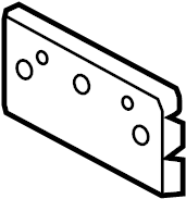 View 86519F2020 License Plate Bracket (Front) Full-Sized Product Image