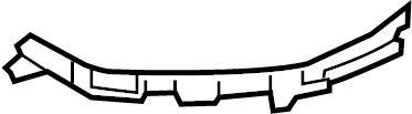 View 86554F2500 Bumper Cover Support Rail (Right, Front, Upper, Lower) Full-Sized Product Image