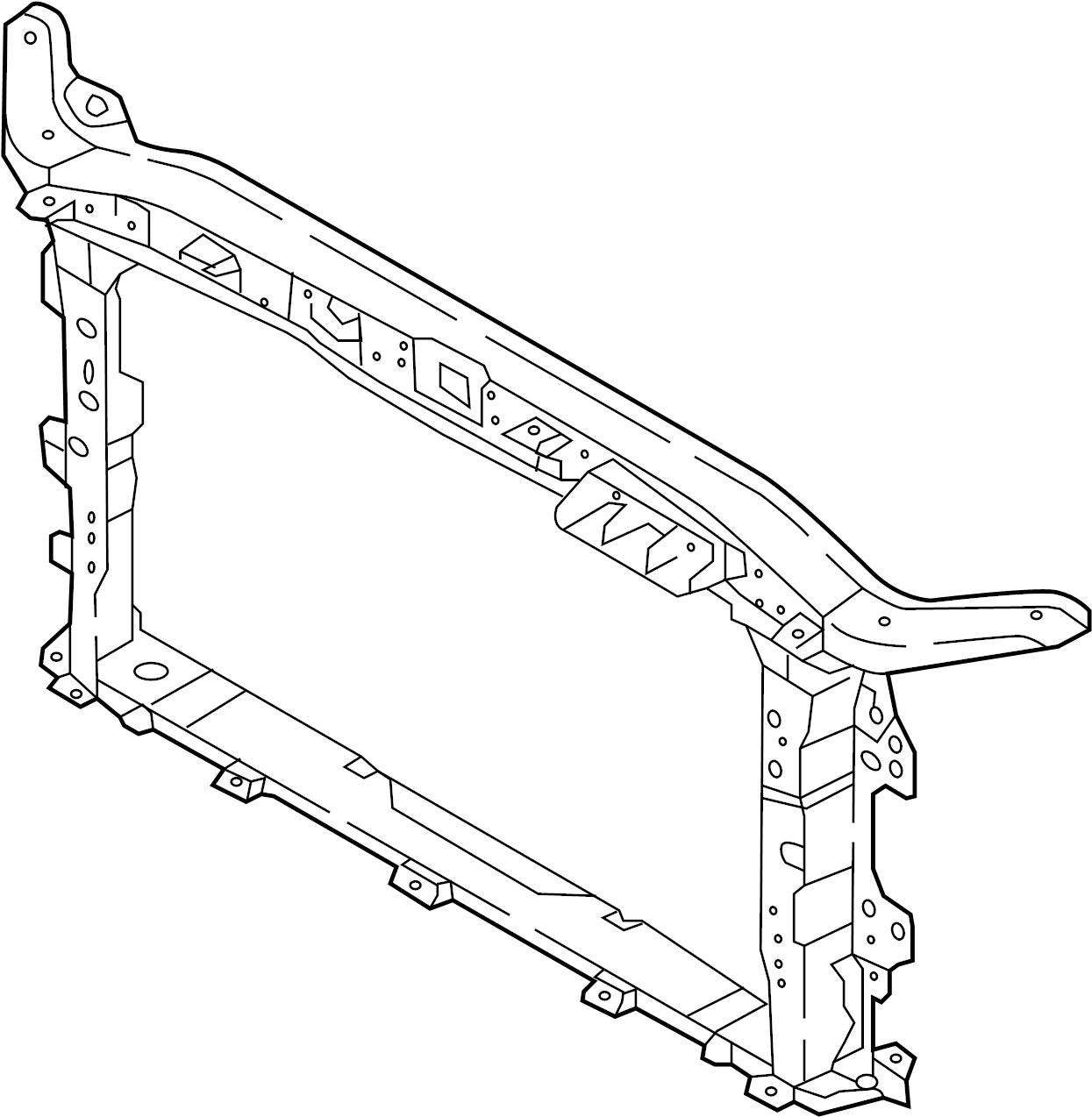 View 64101F2000 Radiator Support Panel (Front, Lower) Full-Sized Product Image