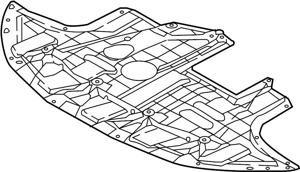 View 29110F2100 Radiator Support Splash Shield (Front, Lower) Full-Sized Product Image