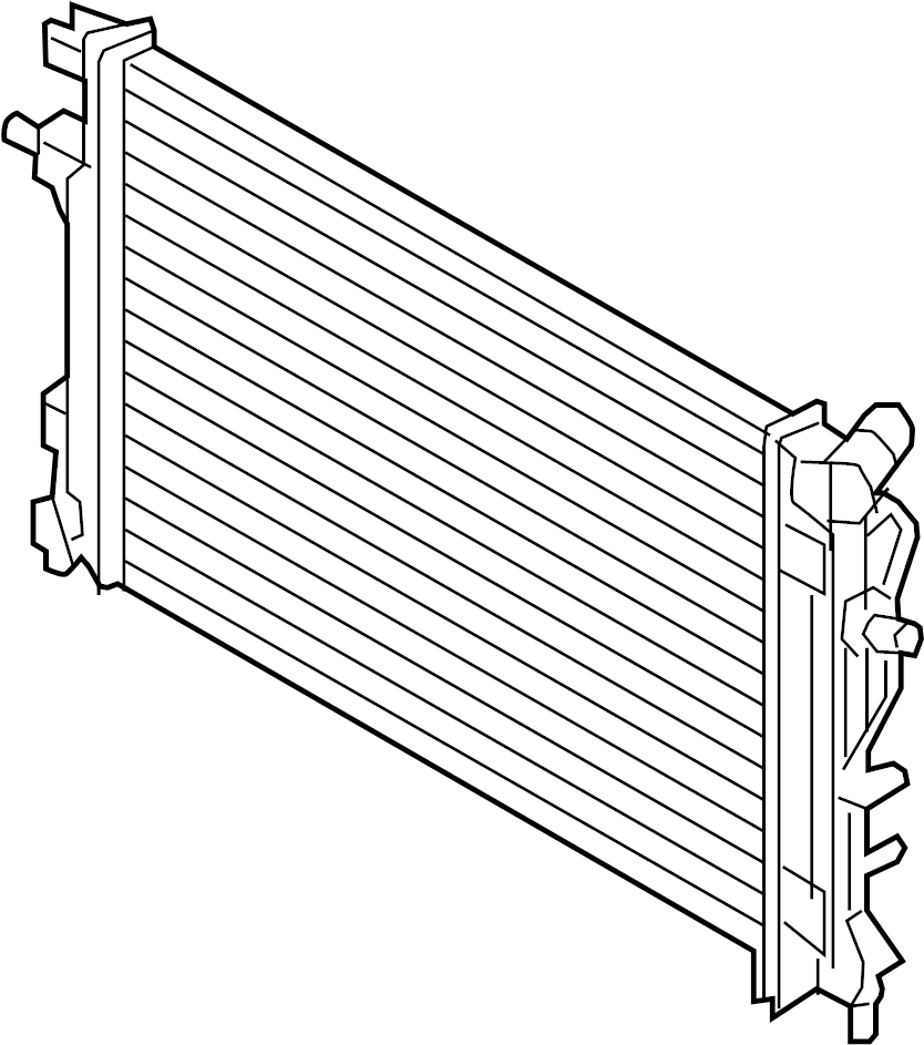 View 25310F2000 Radiator Full-Sized Product Image