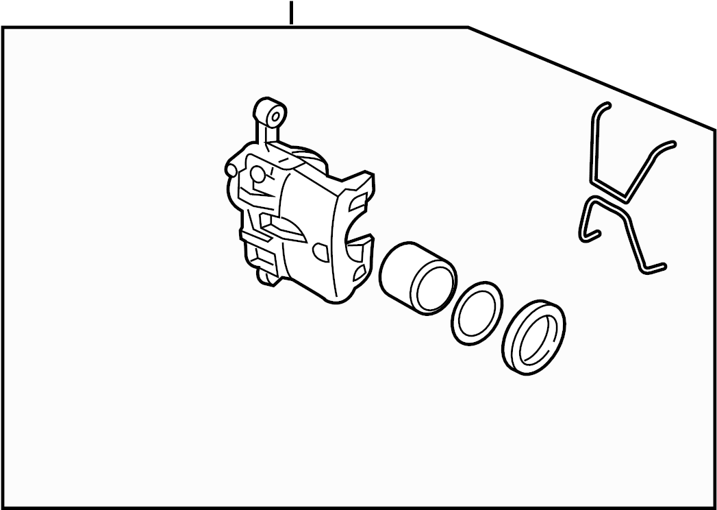 View 58190F2A50 Disc Brake Caliper (Right, Front) Full-Sized Product Image