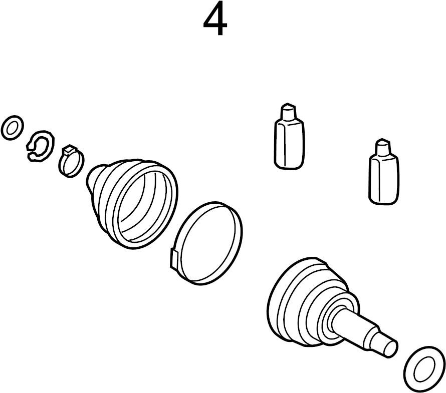 View 495R4F2750 BOOT KIT-FR AXLE WHEEL SIDE,RH Full-Sized Product Image