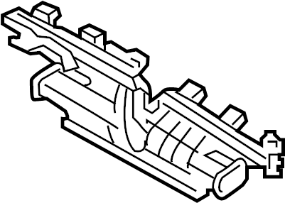 View 97350F3000 Windshield Defroster Nozzle Full-Sized Product Image