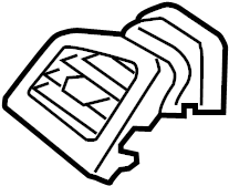 View 97480F30004X Duct Assembly - Side Air Vent. Vent grille. (Left) Full-Sized Product Image
