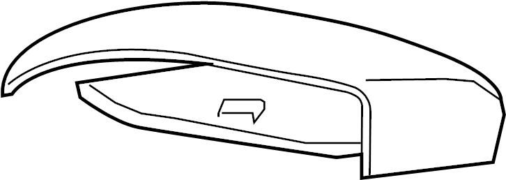 View 87616F3000 Door Mirror Cover (Left) Full-Sized Product Image
