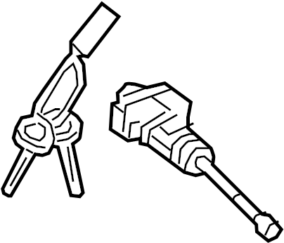 View 81970F2B00 Door Lock Cylinder (Left) Full-Sized Product Image