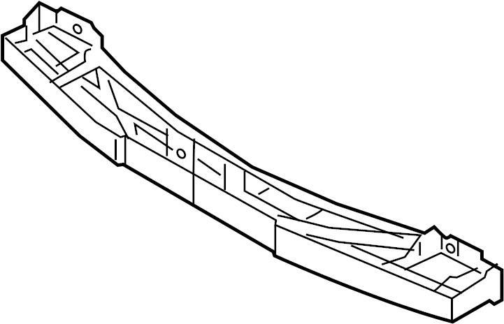 View 86631F3100 BEAM-RR BUMPER Full-Sized Product Image
