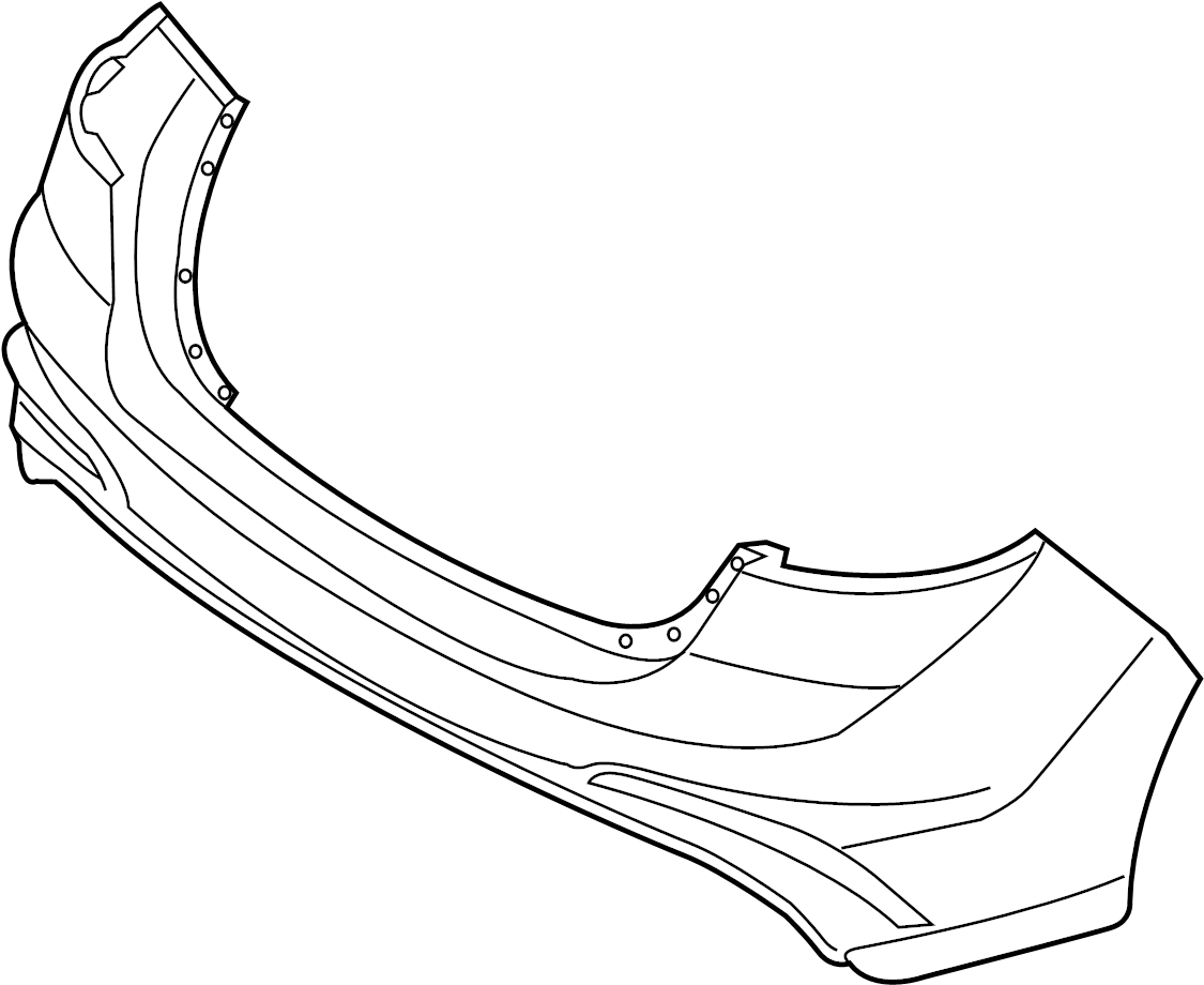 View 86611F2500 Bumper Cover (Rear, Upper, Lower) Full-Sized Product Image