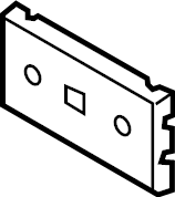 View 86519F2AC0 License Plate Bracket (Front) Full-Sized Product Image