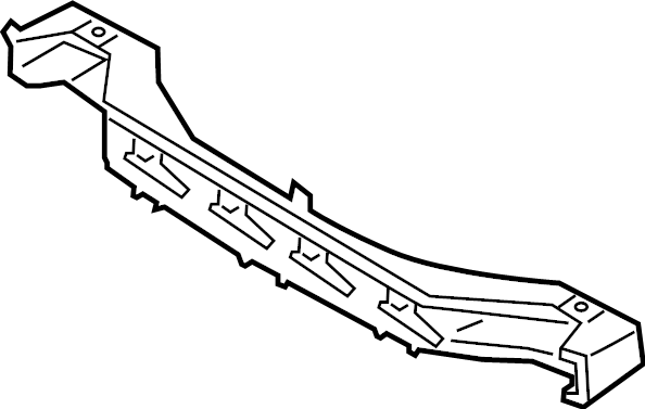 View 86631F2AA0 Bumper Impact Bar (Rear) Full-Sized Product Image