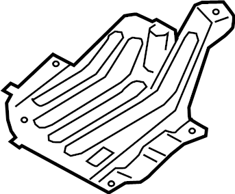 View 86690F2AA0 Bumper Splash Shield (Rear, Lower) Full-Sized Product Image