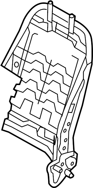 View 88310A5010 Seat Back Frame (Front) Full-Sized Product Image