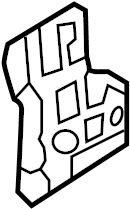 View 86862A5000 Mud Flap (Right, Rear) Full-Sized Product Image