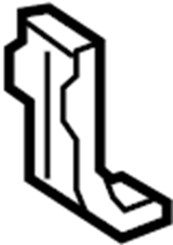 View 86637A5000 Bumper Impact Bar Bracket (Rear, Lower) Full-Sized Product Image