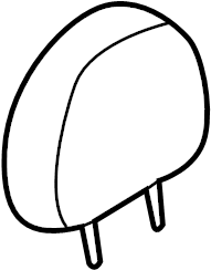 View 8970026000SBA Headrest (Rear) Full-Sized Product Image