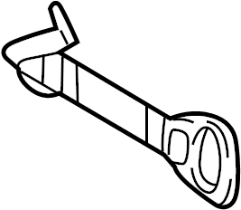 View 8959126100GK Seat Back Recliner Adjustment Handle (Rear) Full-Sized Product Image