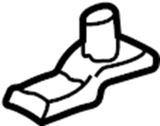 View 6715326000 Roof Luggage Carrier Side Rail Bracket (Front) Full-Sized Product Image