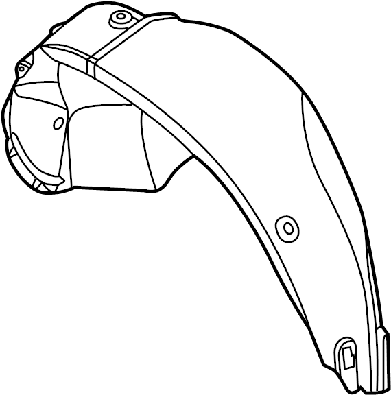 View 8682126000 Quarter Panel Splash Shield (Left, Rear) Full-Sized Product Image
