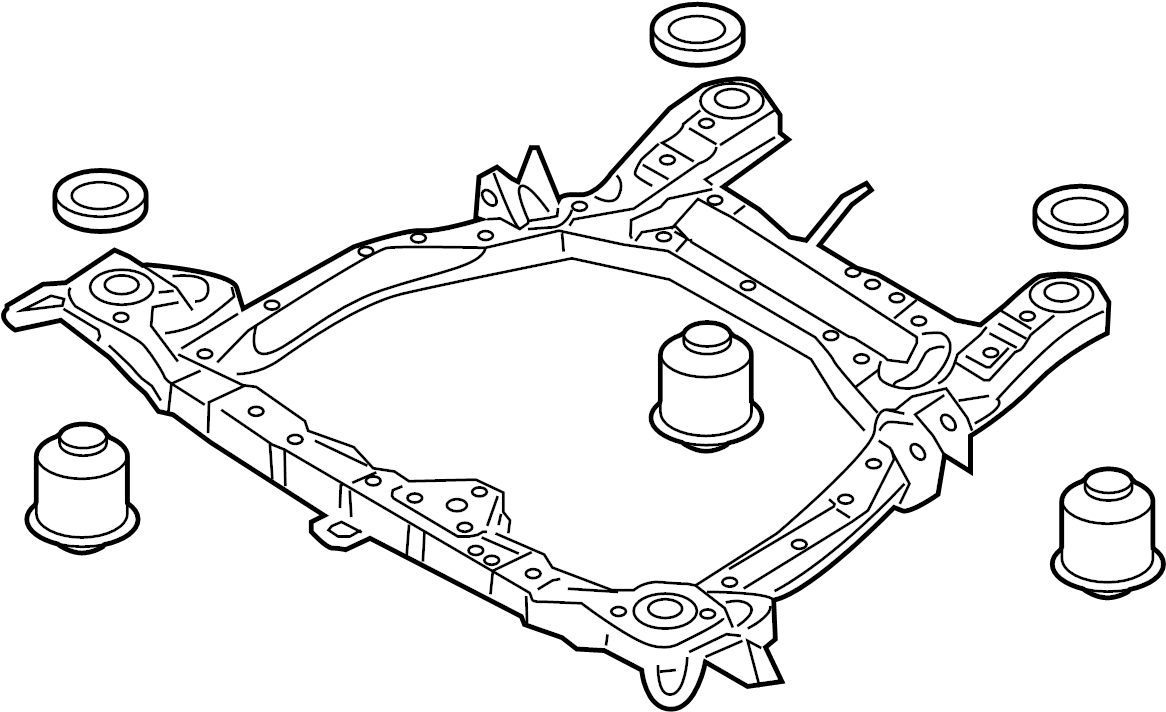View 624002B570DS Engine Cradle Full-Sized Product Image