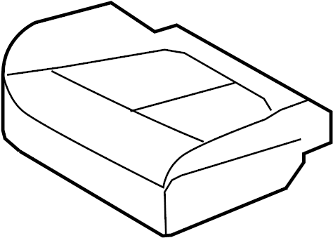 View 892000W310J9X Seat Cushion Foam (Right, Rear) Full-Sized Product Image