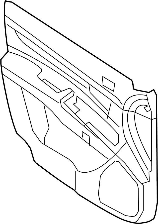 View 823020W010J4 Door Interior Trim Panel (Right, Front) Full-Sized Product Image