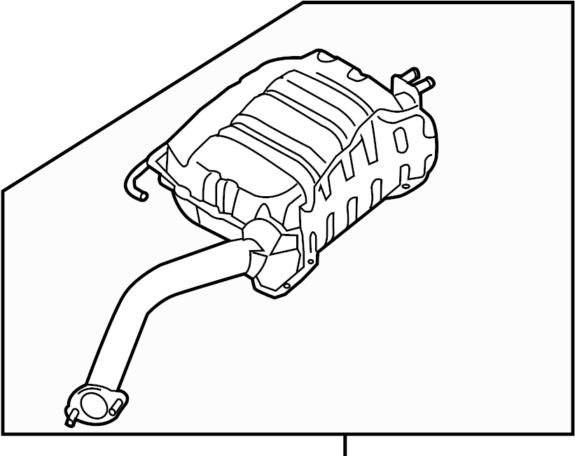 View 287101U300 Exhaust Muffler (Rear) Full-Sized Product Image