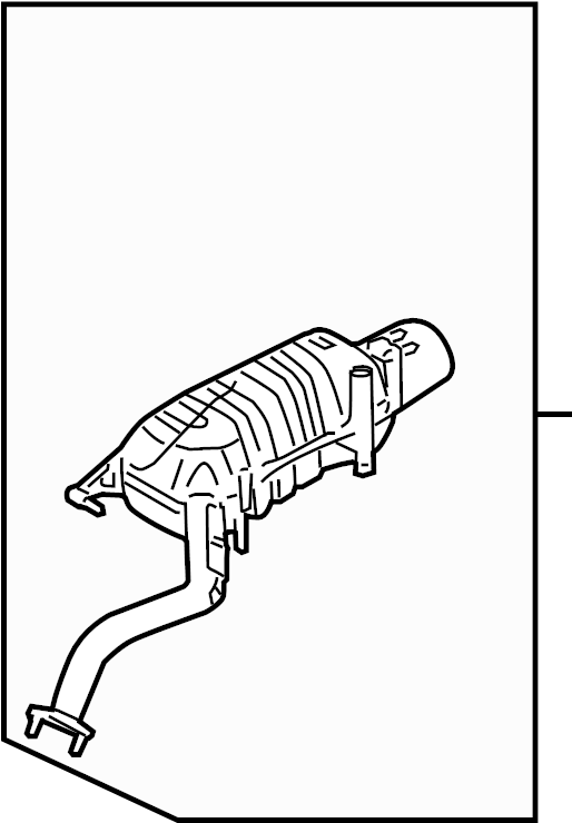 View 287101U100 MUFFLER.  Full-Sized Product Image