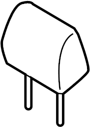 View 887000W610MKW Headrest (Front) Full-Sized Product Image