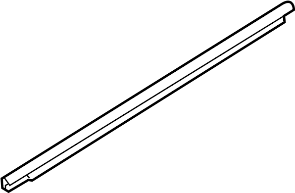View 822412B000 Door Window Belt Weatherstrip (Right, Front) Full-Sized Product Image