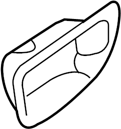 View 836112B000RAS Interior Door Handle Trim (Left, Rear) Full-Sized Product Image