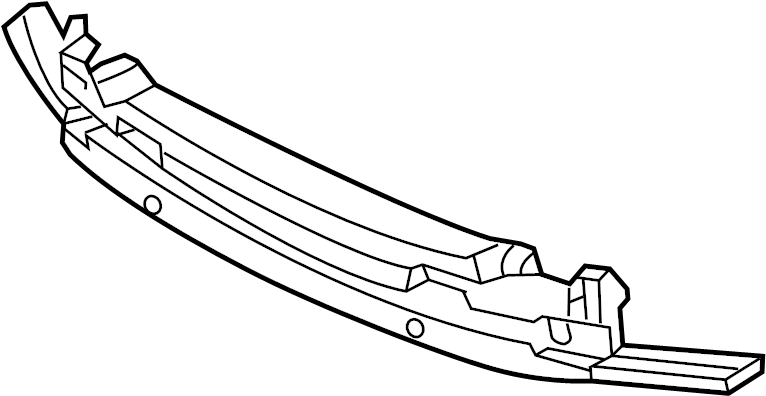 View 865204Z000 Bumper Impact Absorber (Front) Full-Sized Product Image