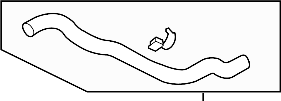 View 254112W700 Radiator Coolant Hose (Upper) Full-Sized Product Image