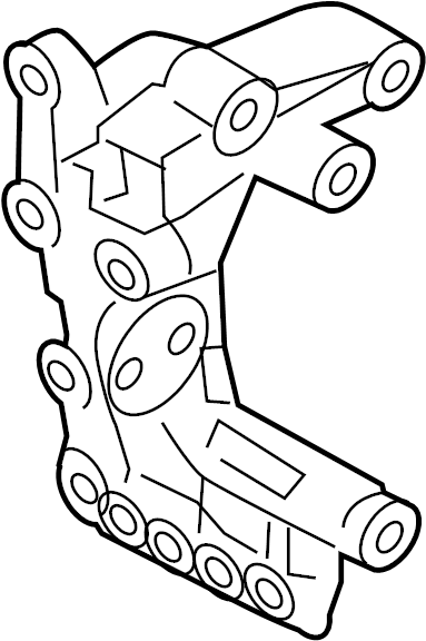 View 252512G110 A/C Drive Belt Idler Pulley Bracket Full-Sized Product Image