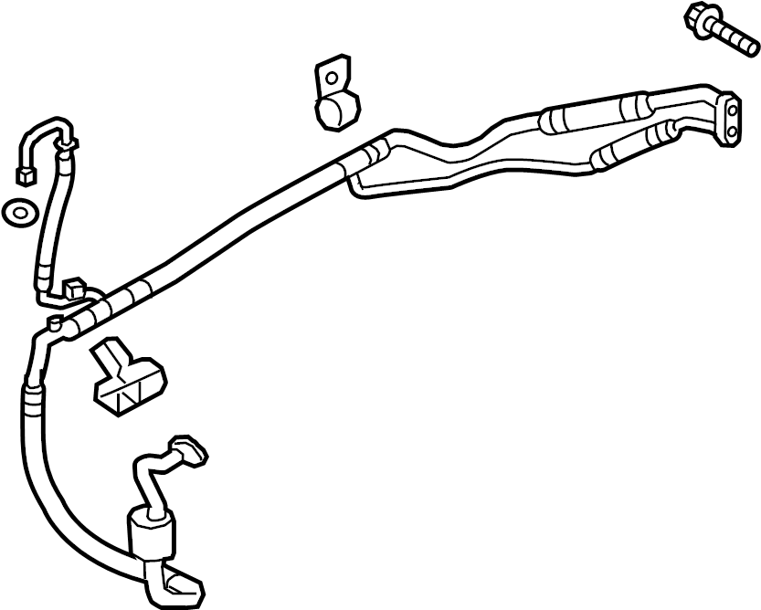 View 977592W851 A/C Refrigerant Suction Hose Full-Sized Product Image