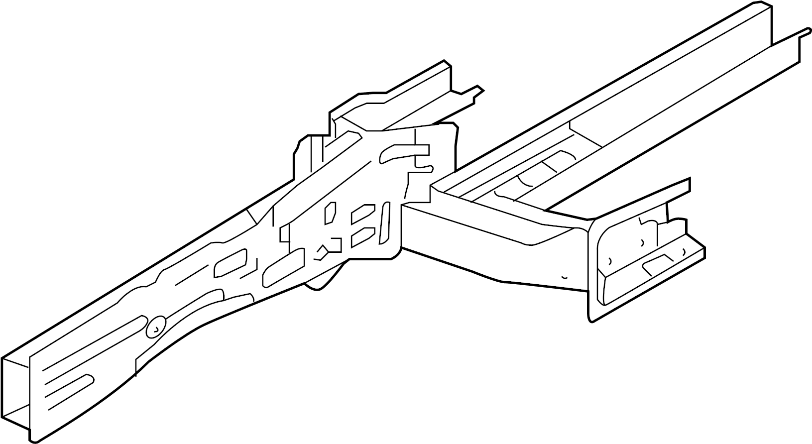 View 64602B8700 Frame Side Member Assembly (Right, Front, Lower) Full-Sized Product Image