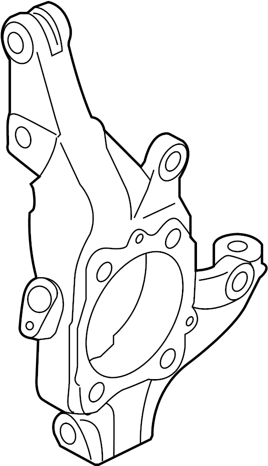View 517162W500 Steering Knuckle (Right, Front) Full-Sized Product Image
