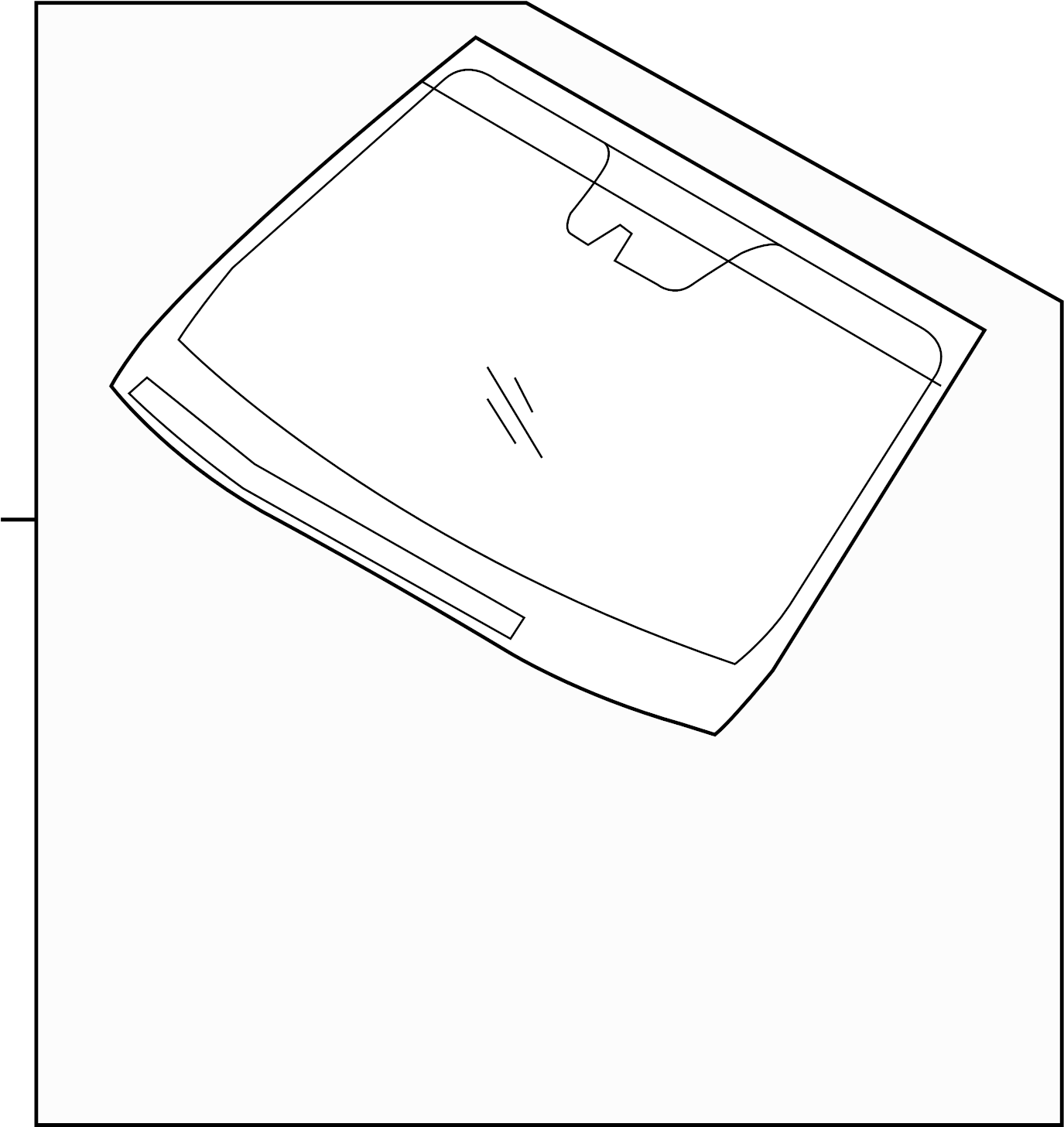 View 86111B8690 Windshield Full-Sized Product Image