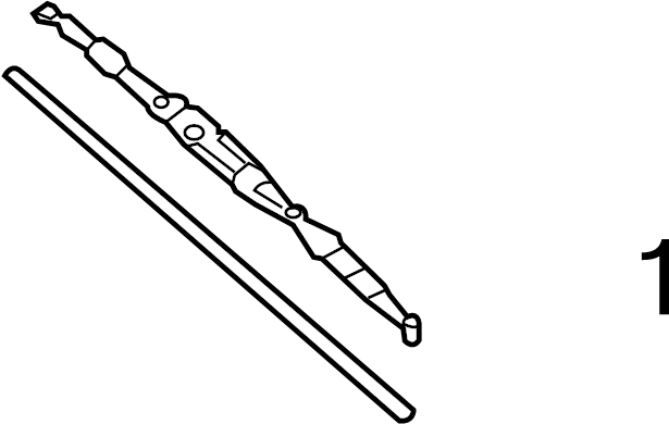 View 983612W000 Windshield Wiper Blade Refill Full-Sized Product Image