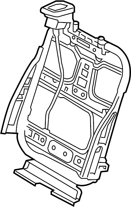 View 89410B8300SNB Seat Back Frame (Right) Full-Sized Product Image