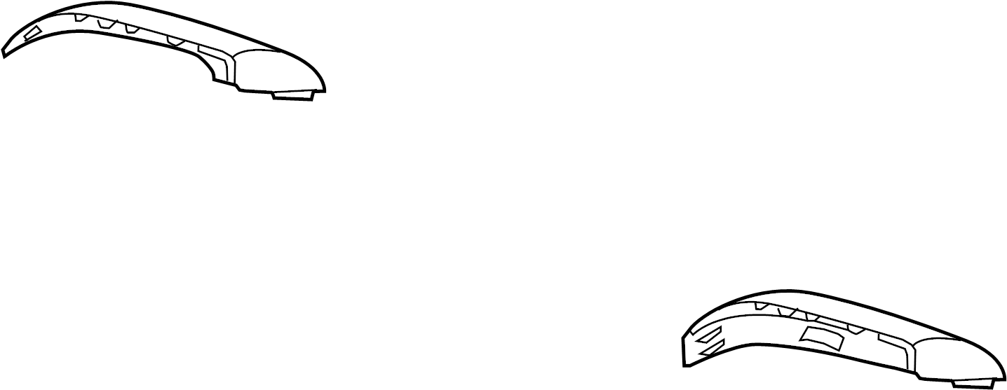 View 876264Z010 Door Mirror Cover (Right, Upper, Lower) Full-Sized Product Image