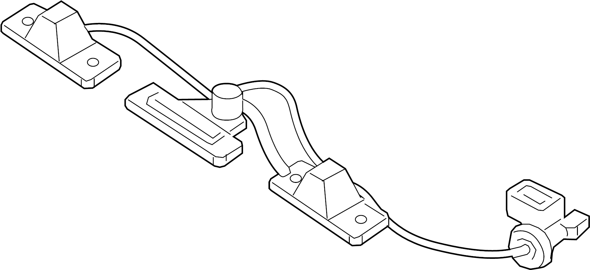 View 925012W000 License Plate Light Assembly Full-Sized Product Image