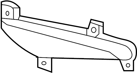 View 924052W200 Reflector Panel (Left, Rear) Full-Sized Product Image