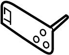 View 866424Z000 Bumper Impact Bar Bracket (Right, Rear, Lower) Full-Sized Product Image