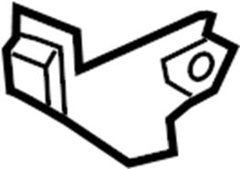 View 86653B8700 Bumper Impact Bar Bracket (Right, Rear, Lower) Full-Sized Product Image